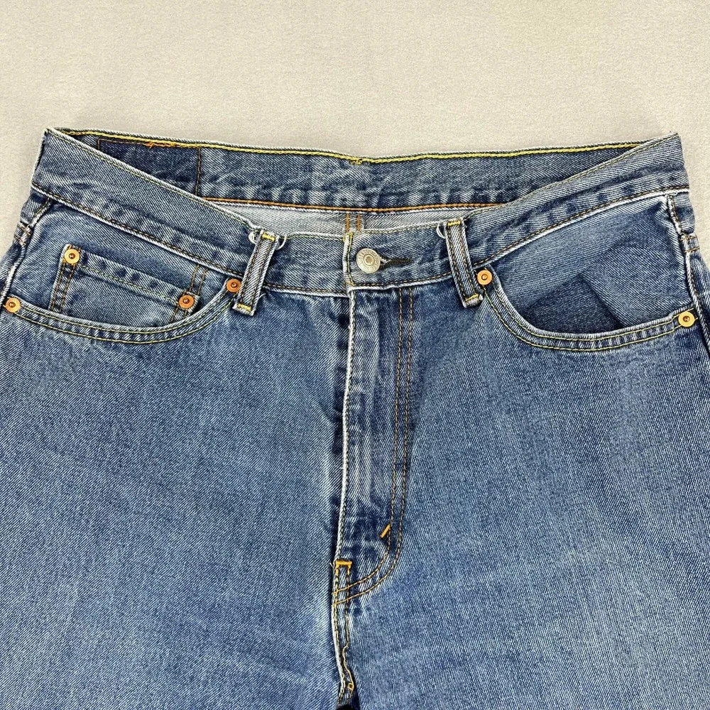 Levis 550 Relaxed Fit Tapered Leg Mens‎ Jeans Medium Wash Blue Size 34
